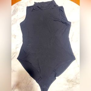 Black mock neck bodysuit, size XL